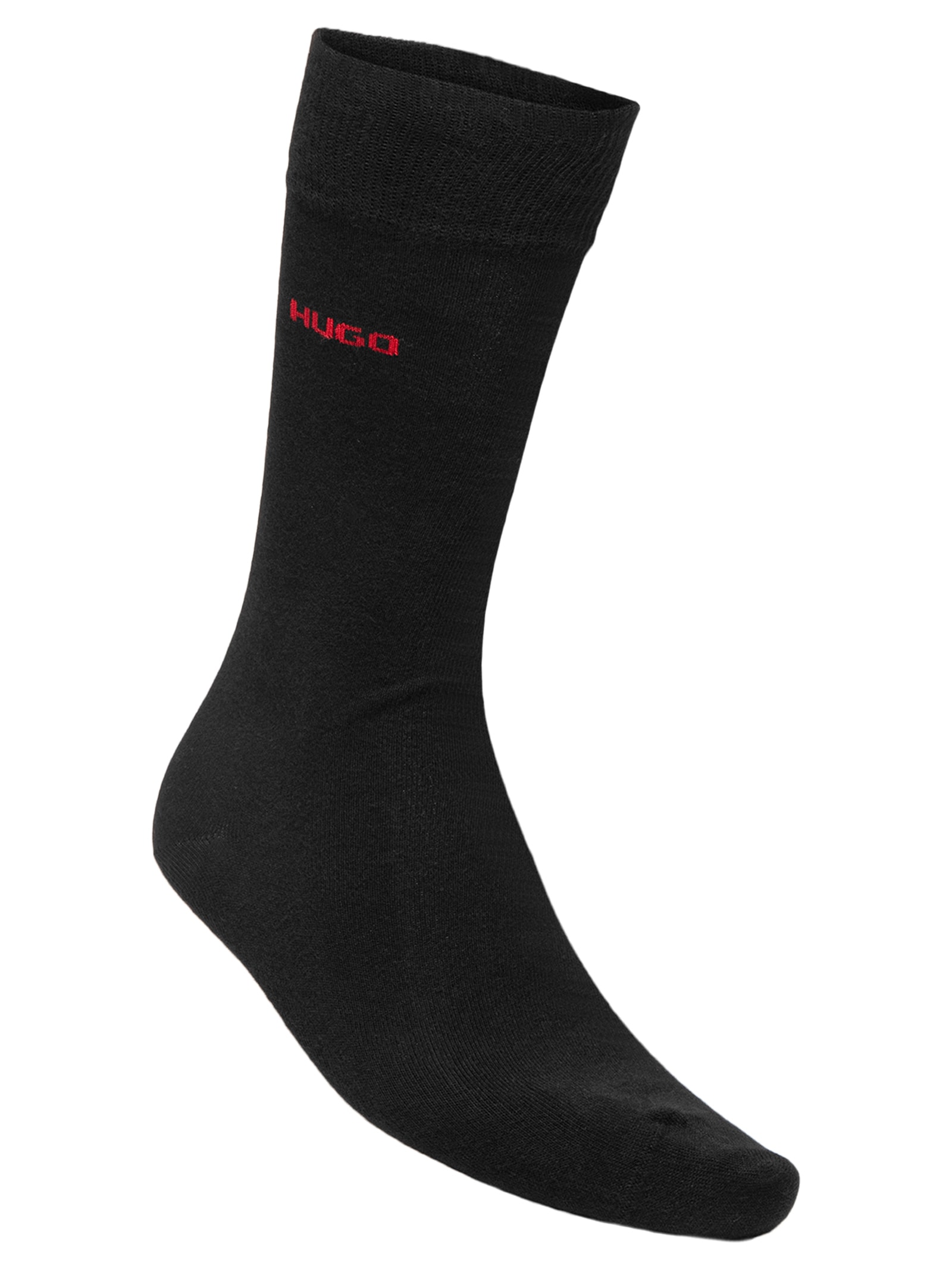 Kit Meias Masculinas 2 Peças Regular  Preto Hugo