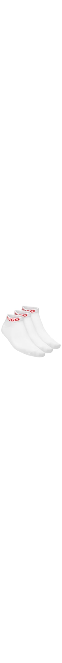 Kit Meias Masculinas 3 Peças Ankle Lenght - Branco