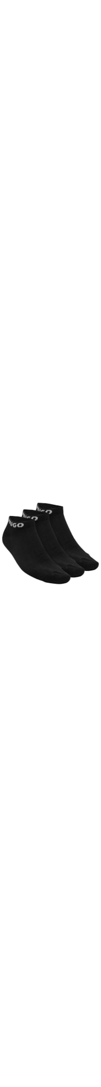 Kit Meias Masculinas 3 Peças Ankle Lenght - Preto