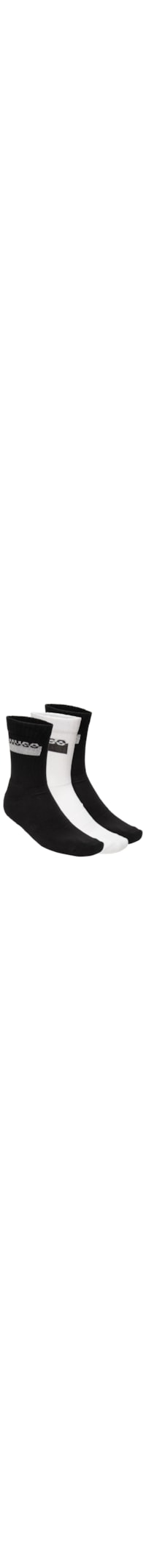Kit Meias Masculinas 3 Peças Metal - Preto