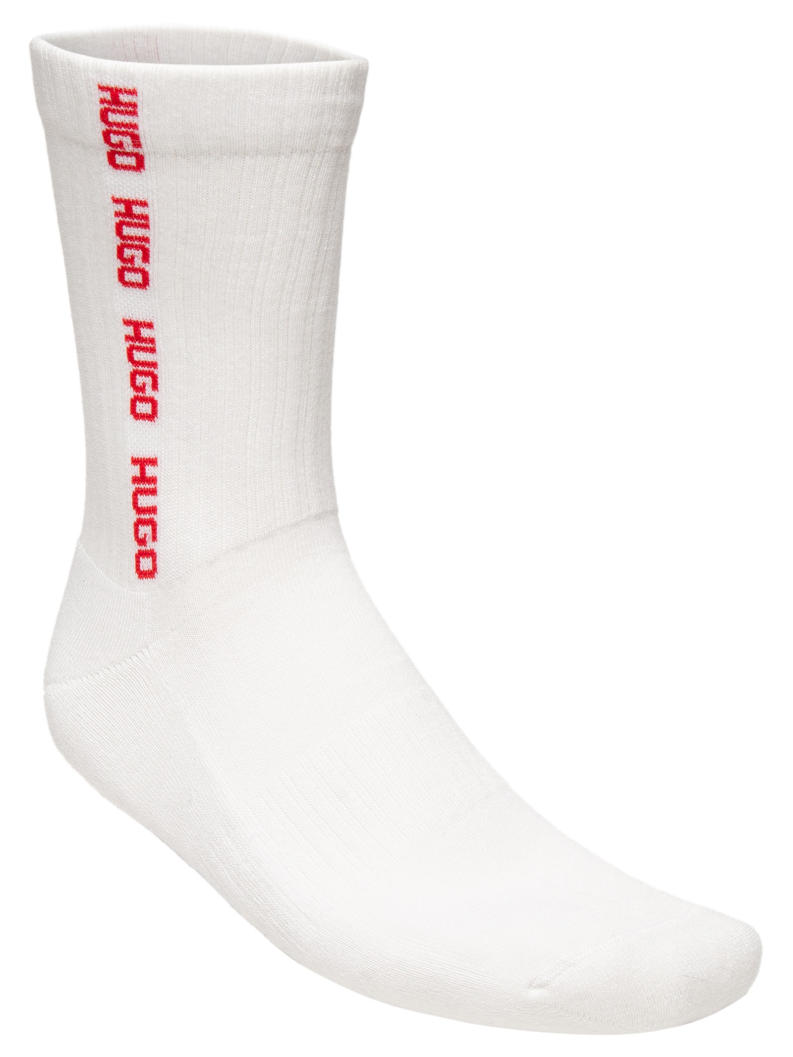 Kit Meias Masculinas 3 Peças Tape  Branco Hugo