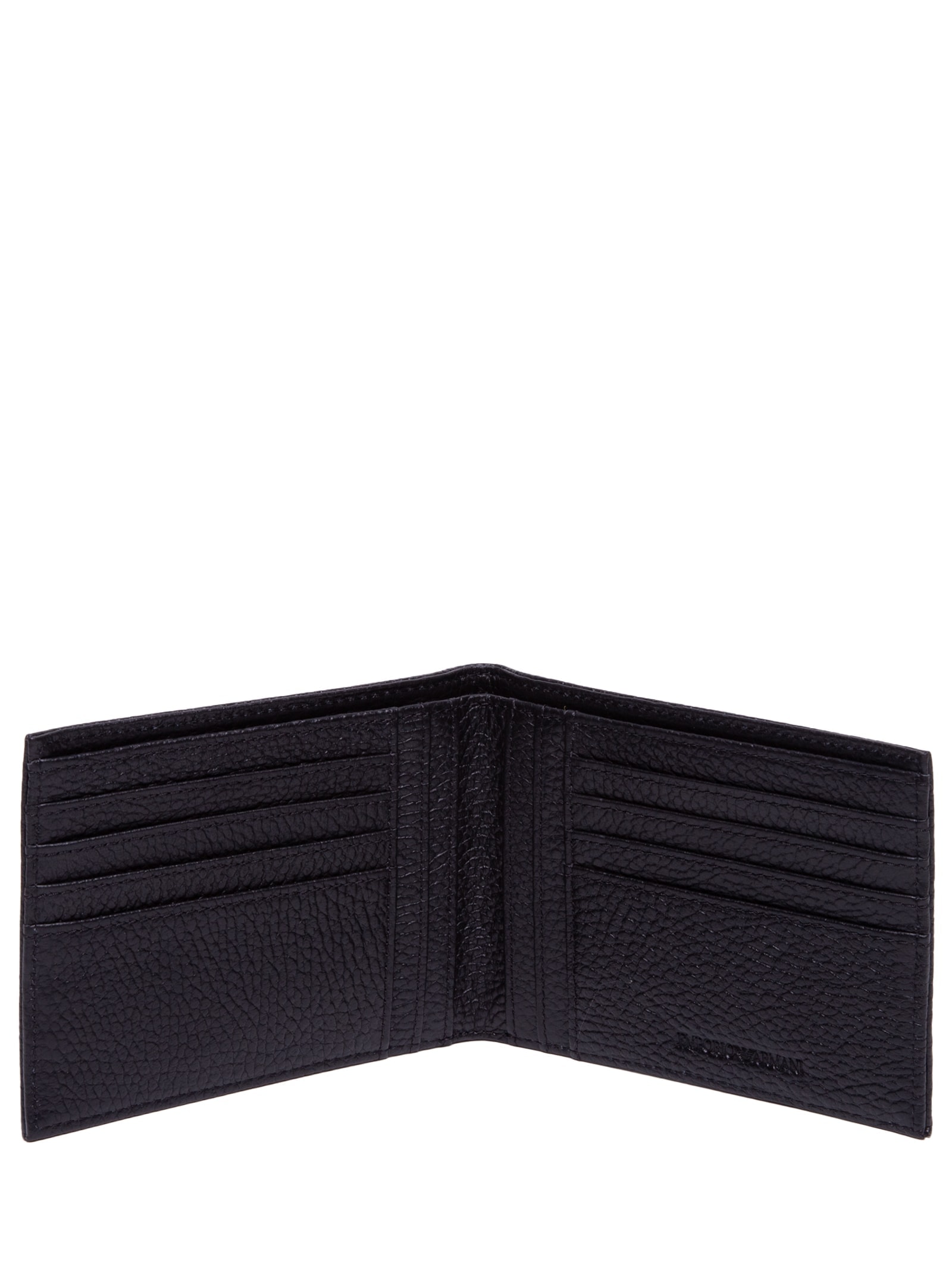 Kit Presente Chaveiro E Carteira Preto Emporio Armani