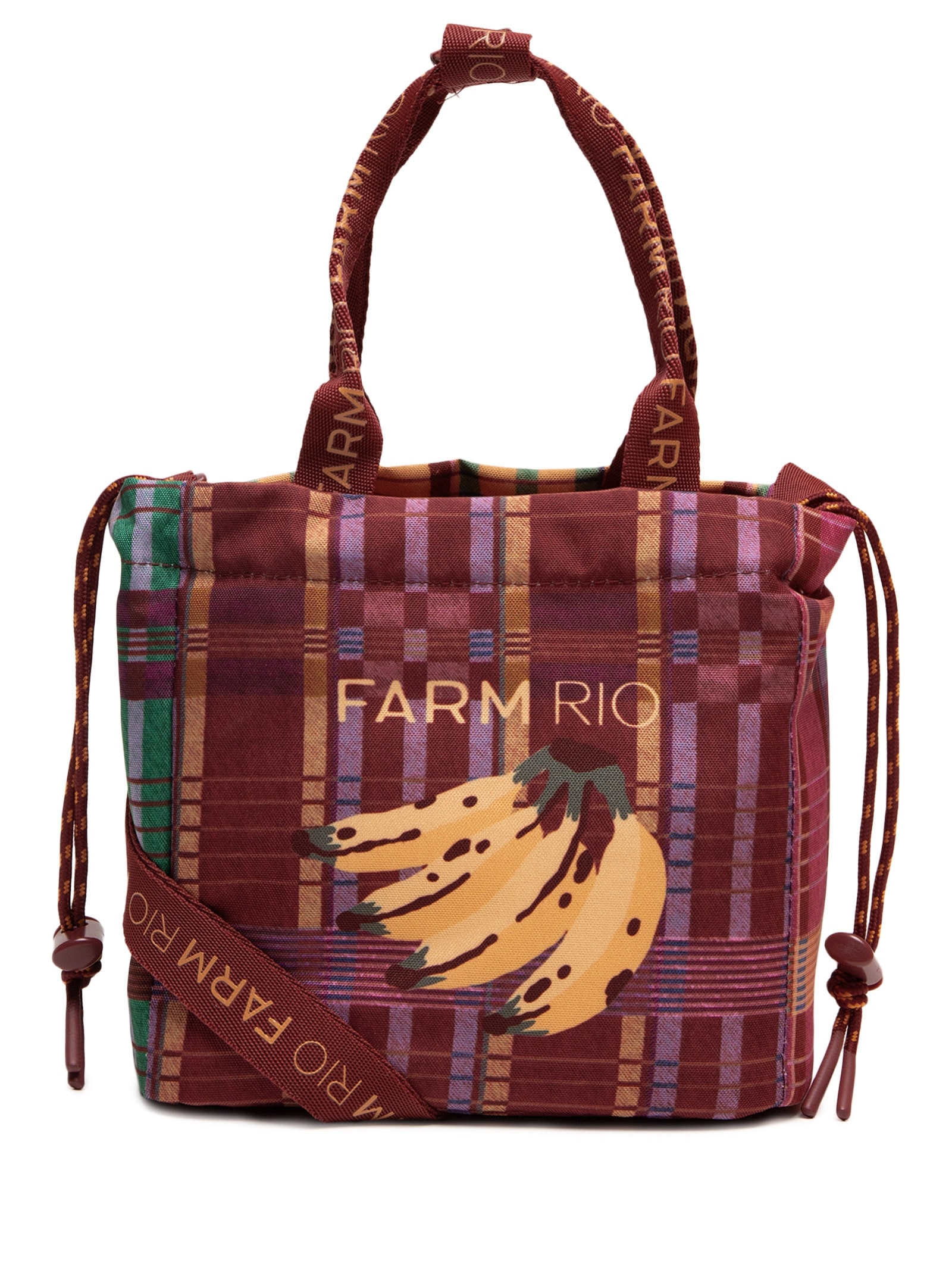 Lancheira Feminina Ziriguidum Sofia Xadrez Vermelho Farm Etc