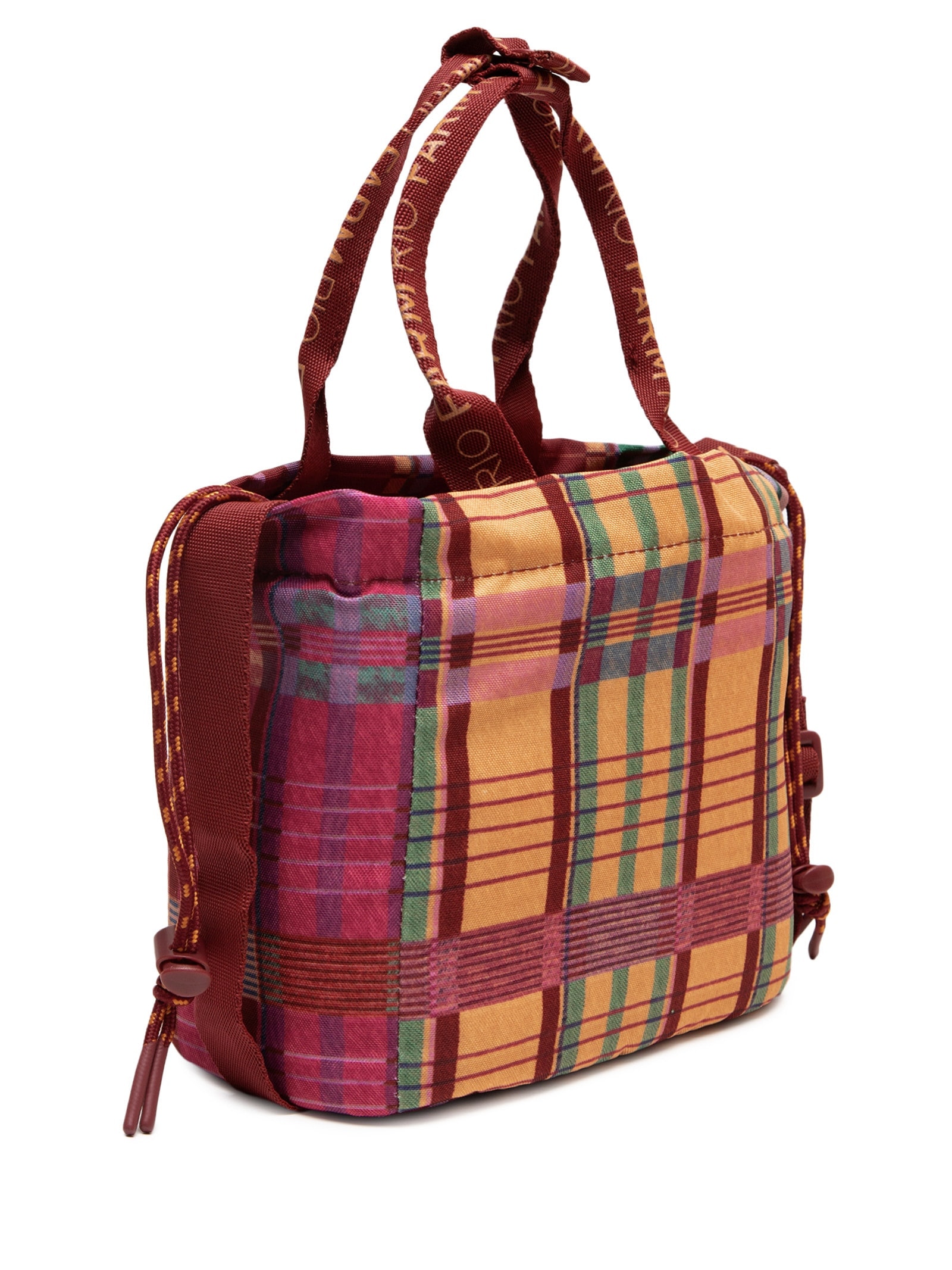 Lancheira Feminina Ziriguidum Sofia Xadrez Vermelho Farm Etc