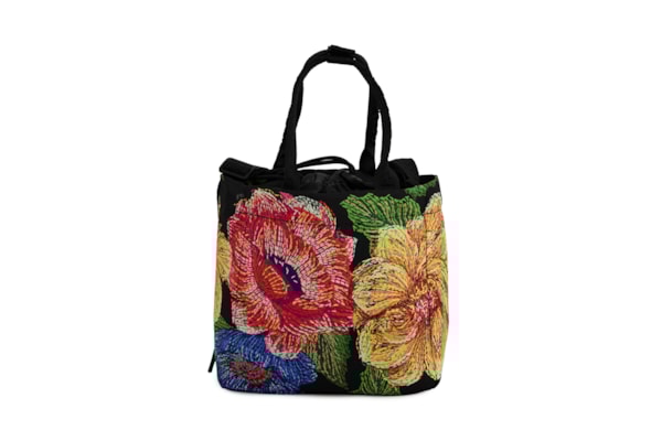 Lancheira Ziriguidum Max Floral Paraíso - Preto