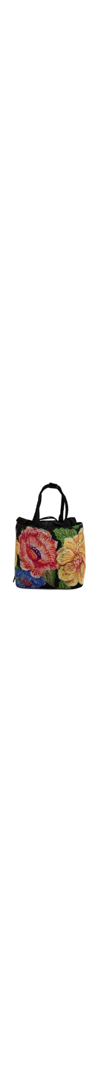 Lancheira Ziriguidum Max Floral Paraíso - Preto