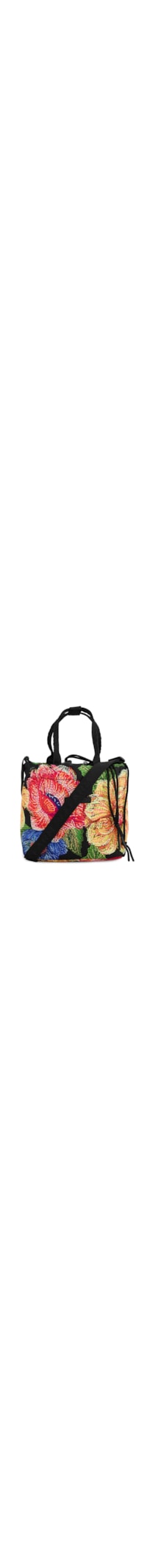 Lancheira Ziriguidum Max Floral Paraíso - Preto