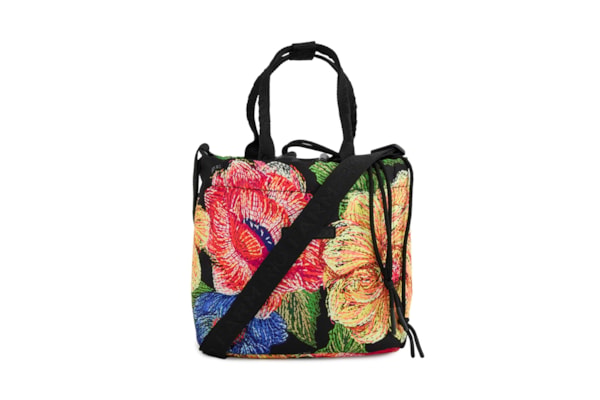 Lancheira Ziriguidum Max Floral Paraíso - Preto