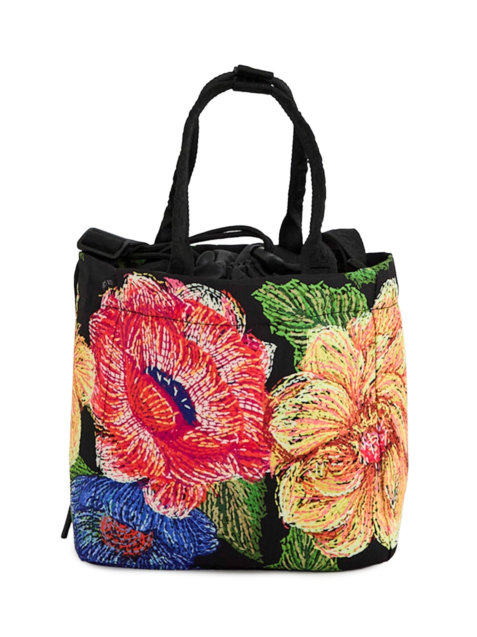 Lancheira Ziriguidum Max Floral Paraíso Preto Farm Etc