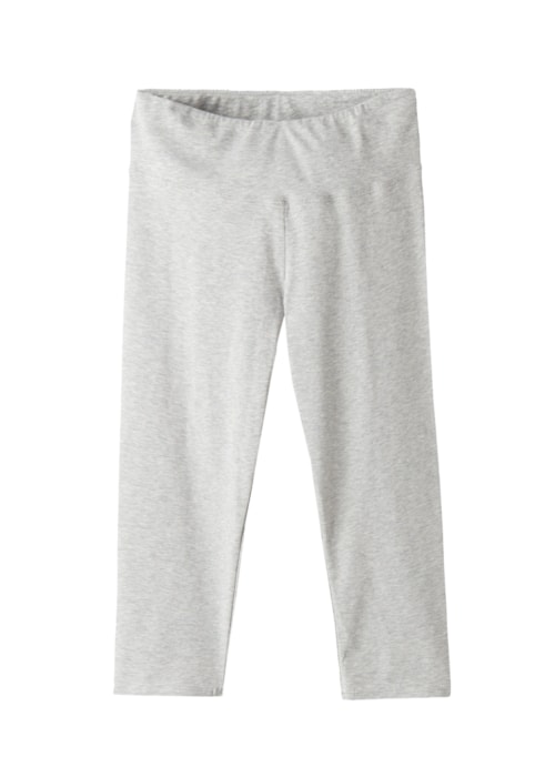 Legging Capri Em Algodão Supima – Cinza