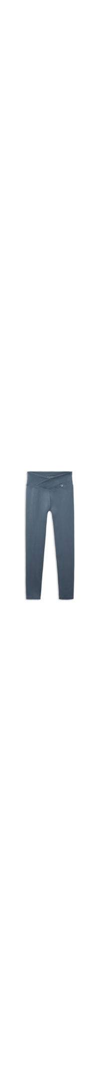 Legging De Cintura Alta Em v - Azul