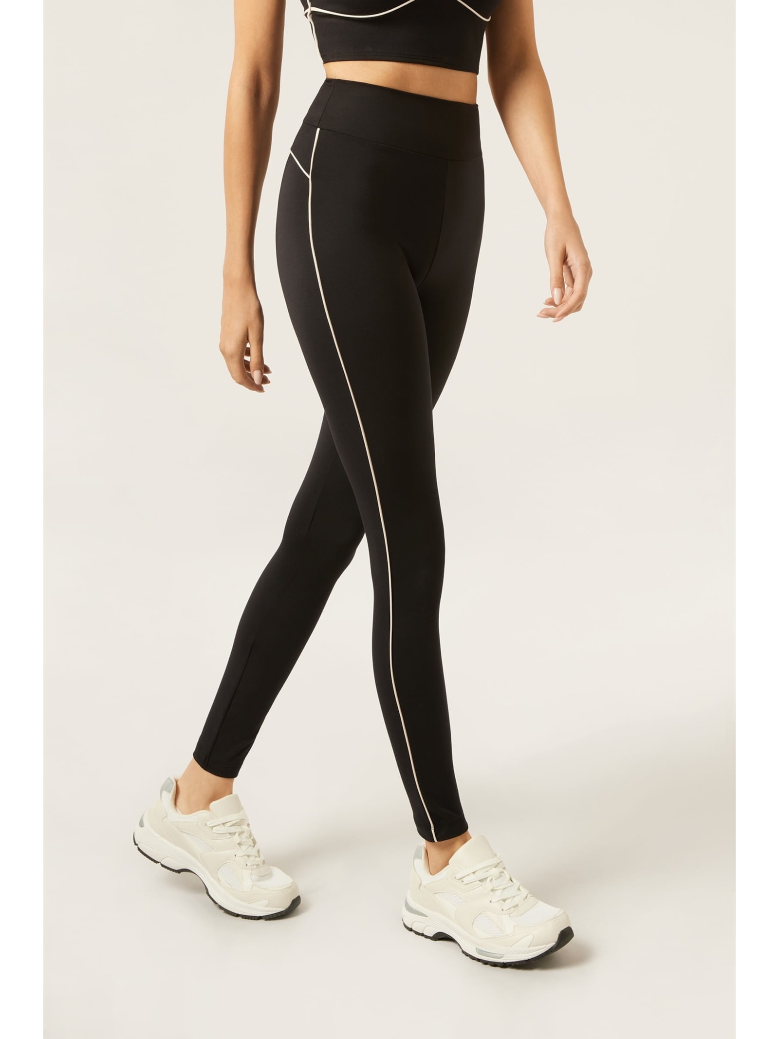 Legging Efeito Debrum Soft Touch Preto Calzedonia