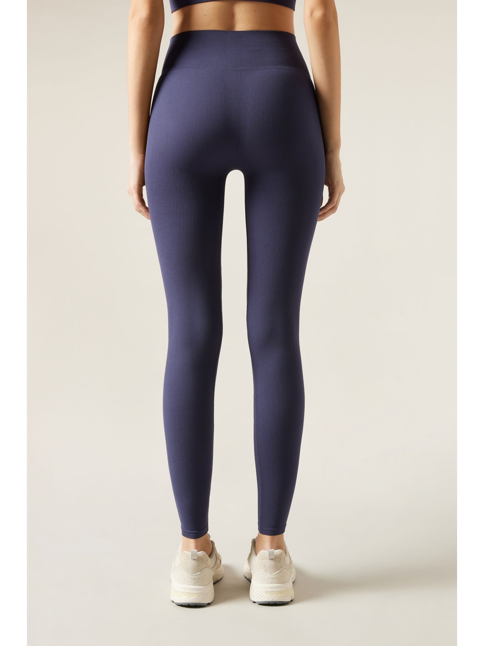 Legging Esportiva Seamless Azul Calzedonia