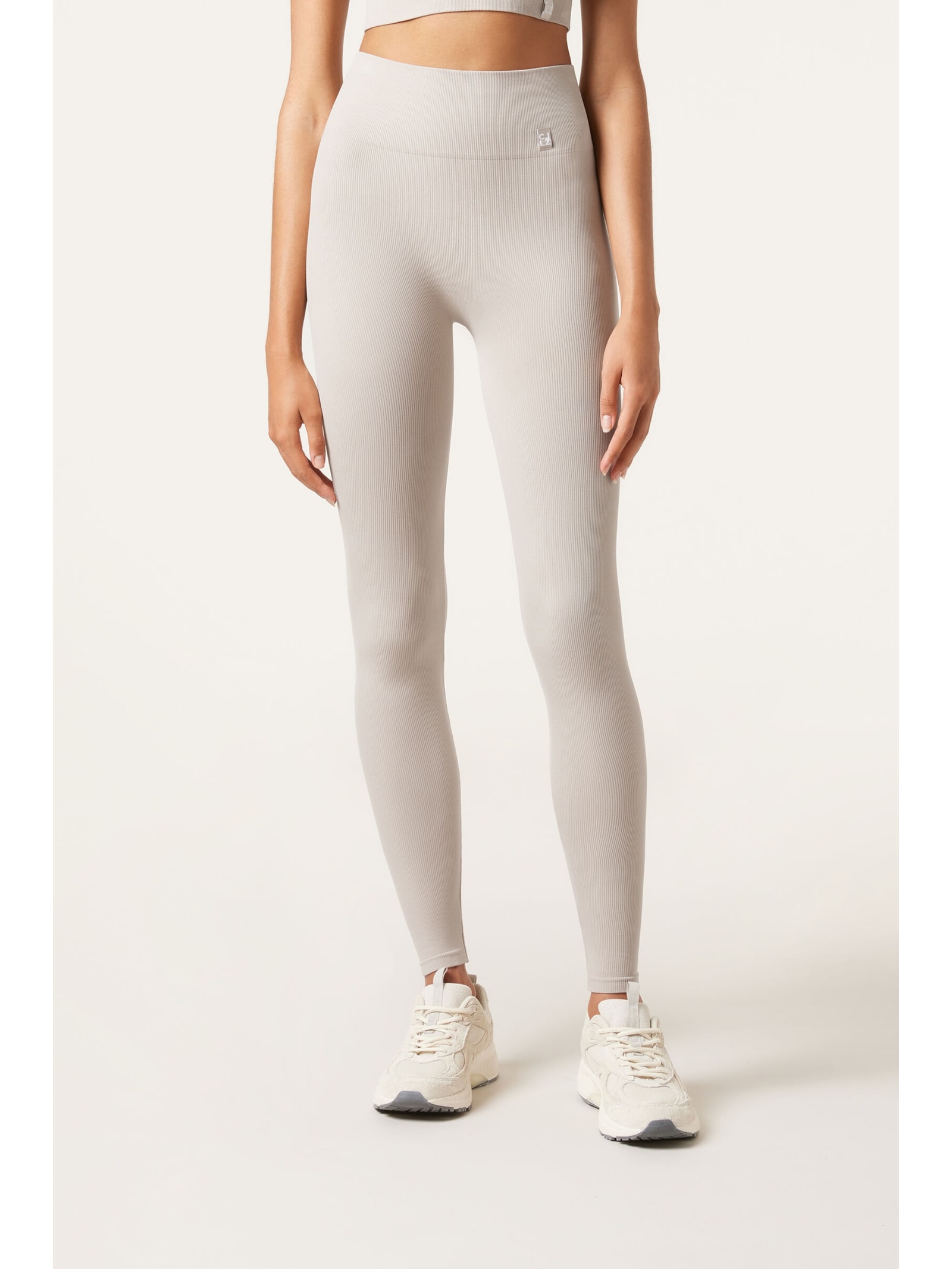 Legging Esportiva Seamless Cinza Calzedonia