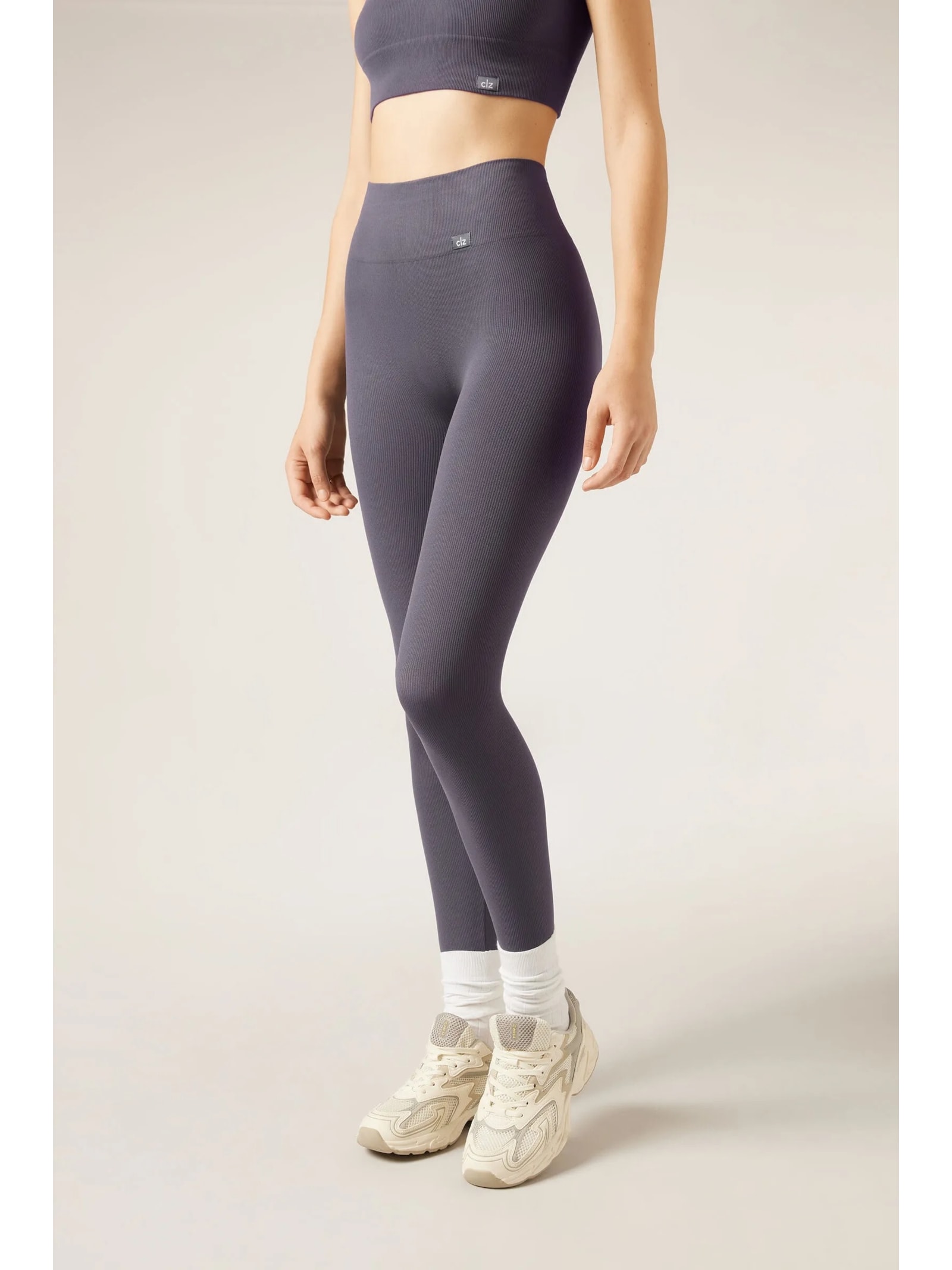 Legging Esportiva Seamless Cinza Calzedonia