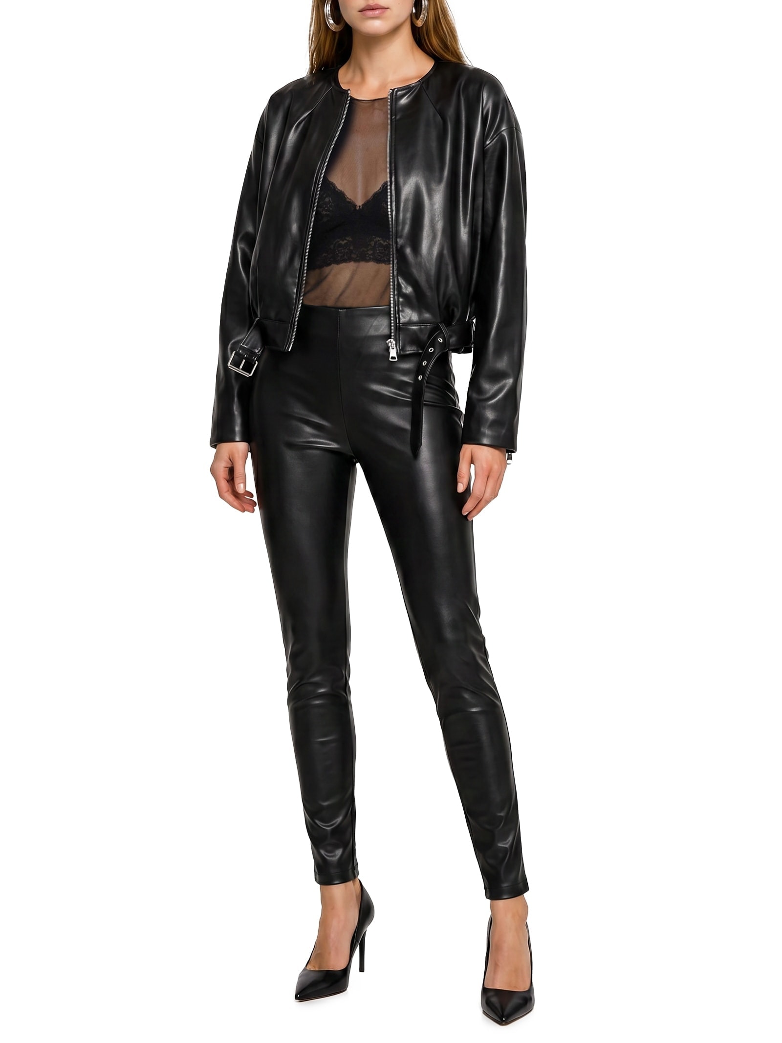 Legging Feminina Cintura Alta Preto Lança Perfume