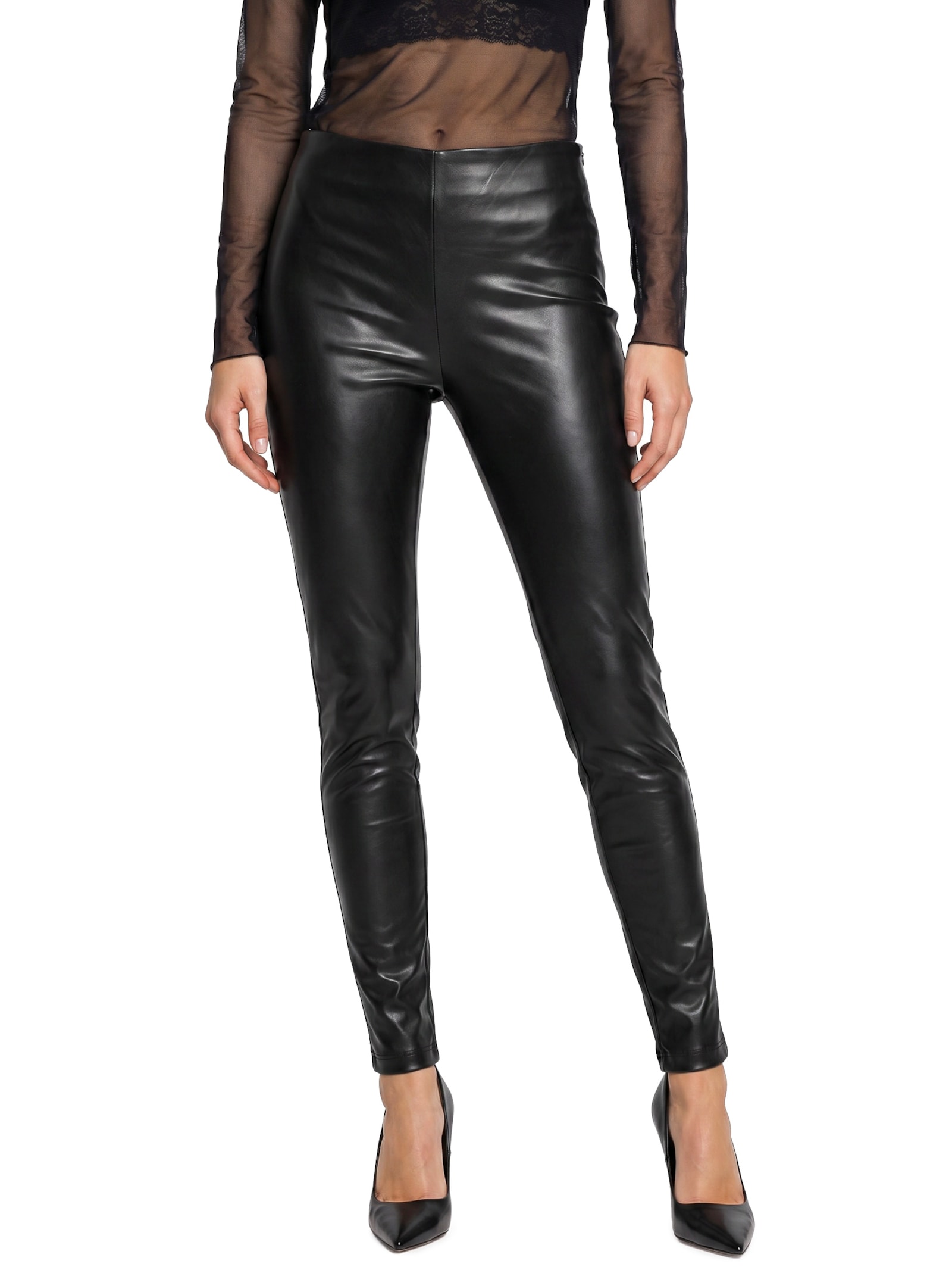Legging Feminina Cintura Alta Preto Lança Perfume