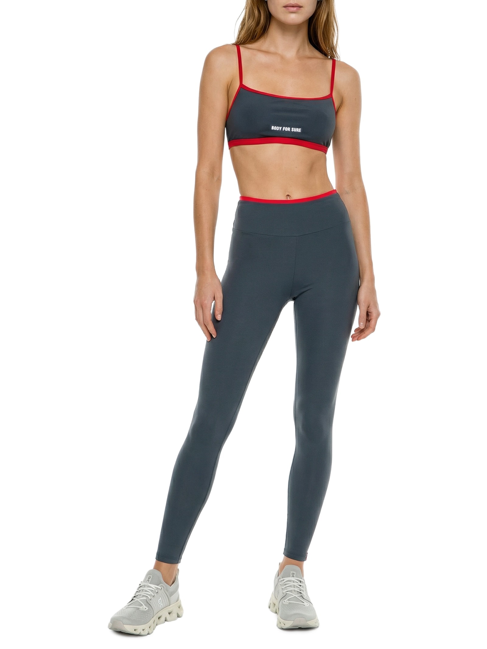 Legging Feminina Lisa Cinza Body For Sure