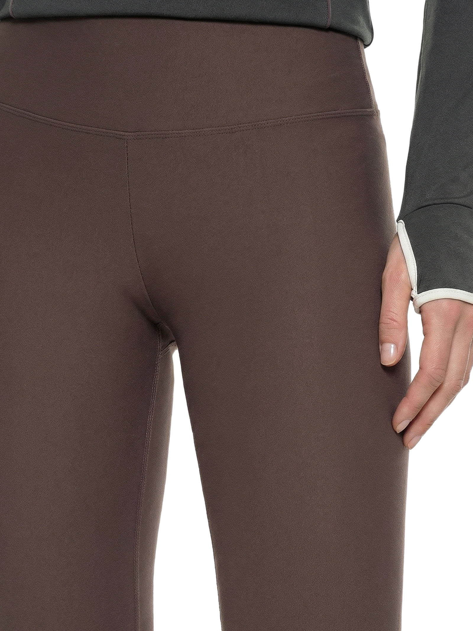 Legging Feminina Perfeita Lisa Marrom Body For Sure