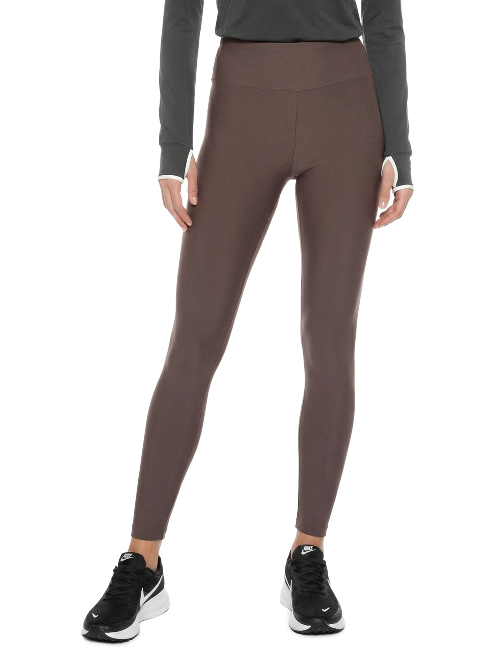 Legging Feminina Perfeita Lisa Marrom Body For Sure