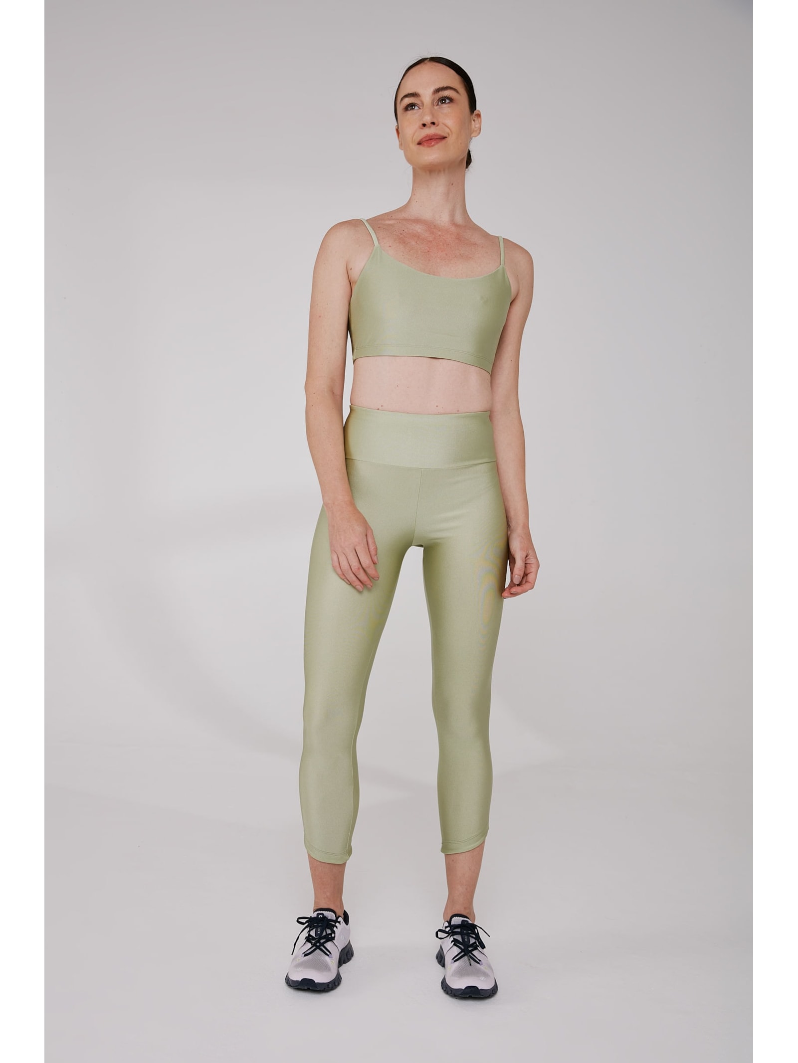Legging Fitness Detalhe Barra Verde Rio Yogini