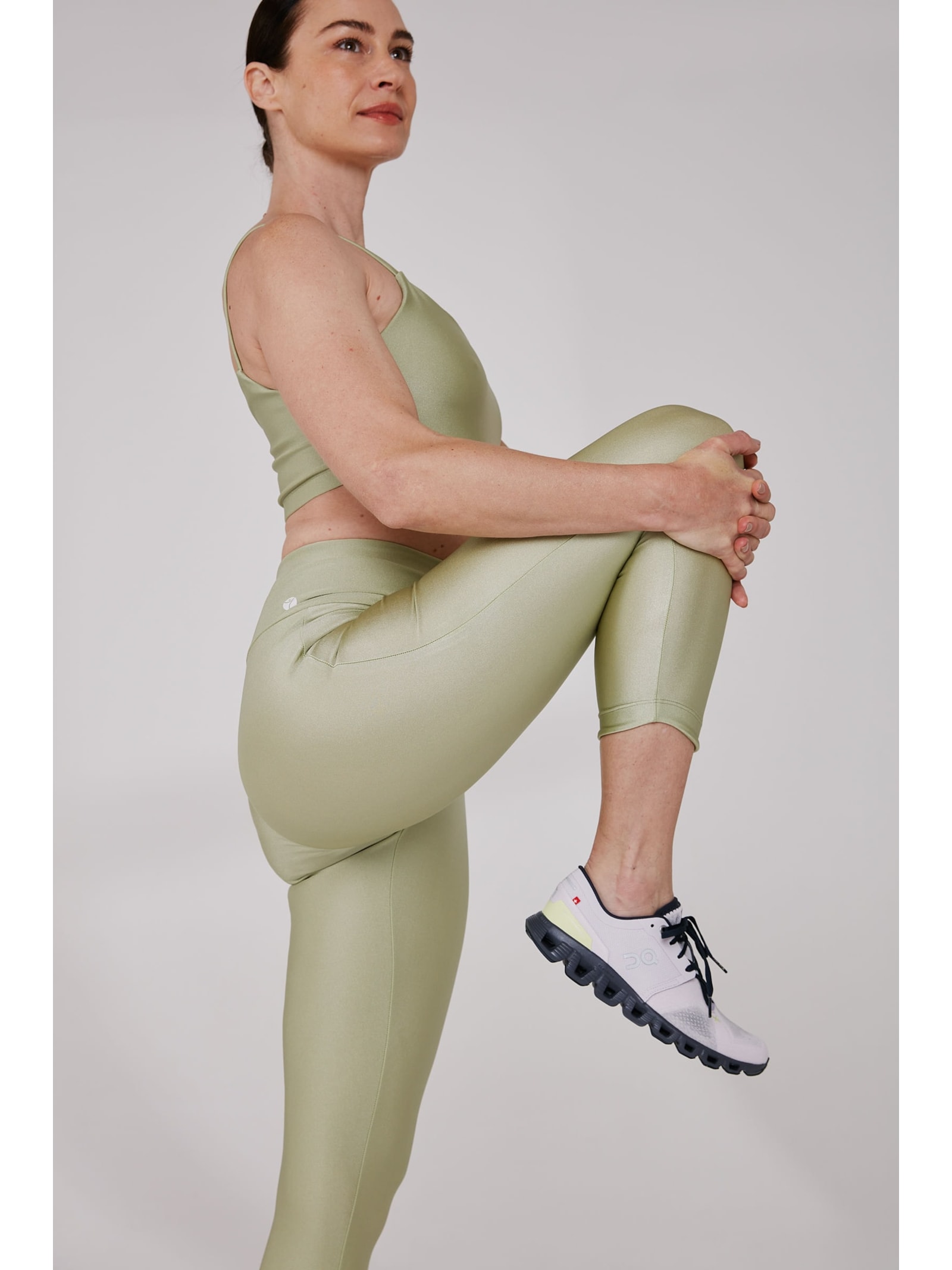 Legging Fitness Detalhe Barra Verde Rio Yogini