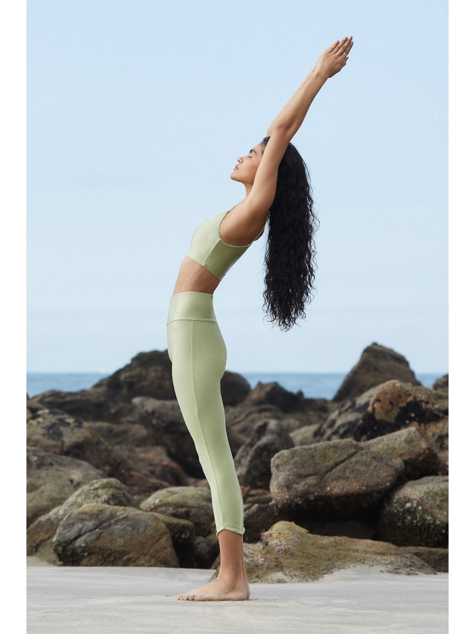 Legging Fitness Detalhe Barra Verde Rio Yogini