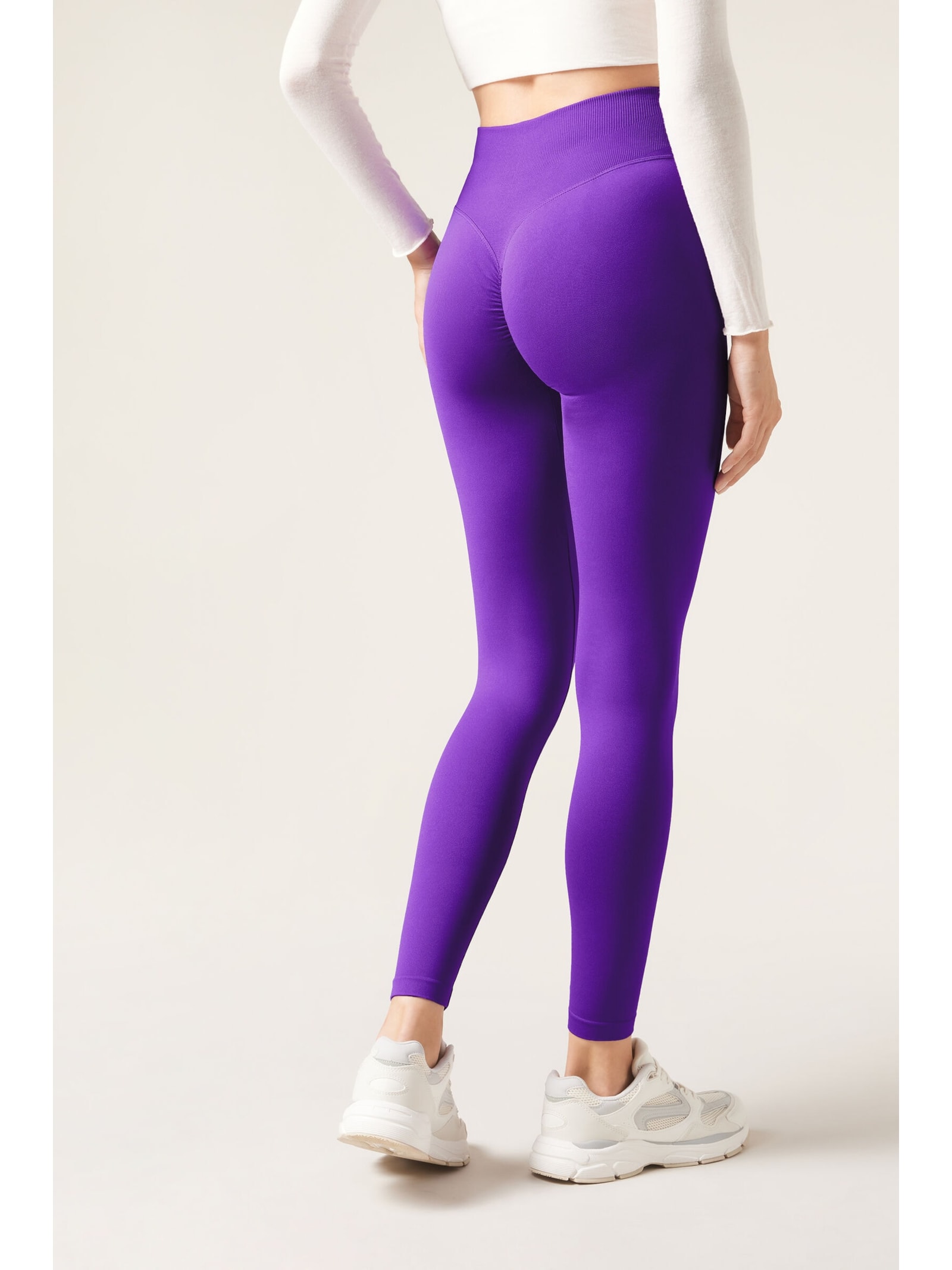 Legging Scrunch Roxo Calzedonia