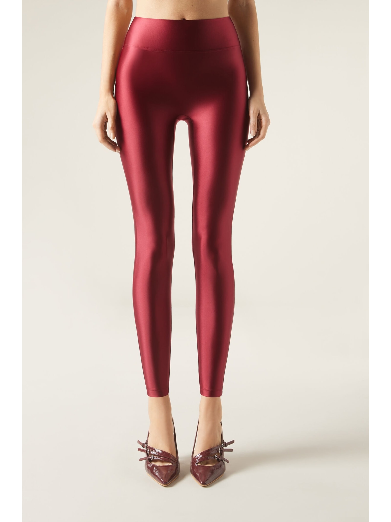 Legging Superbrilhante Acetinada Vermelho Calzedonia
