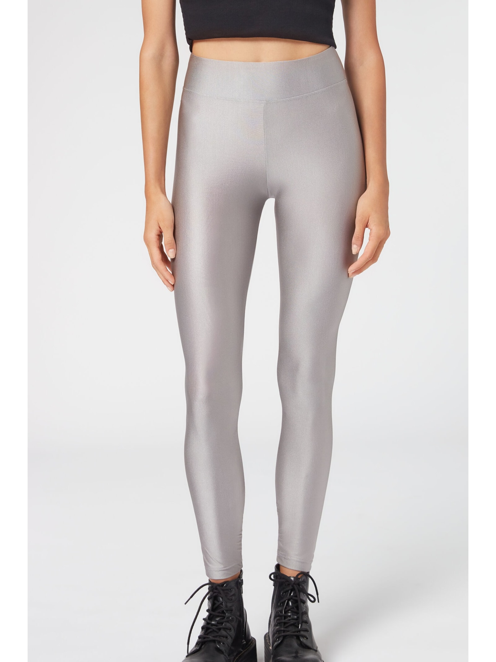 Legging Superbrilhante Cinza Calzedonia