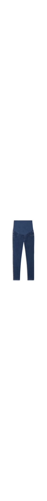 Leggings Jeans De Maternidade - Azul