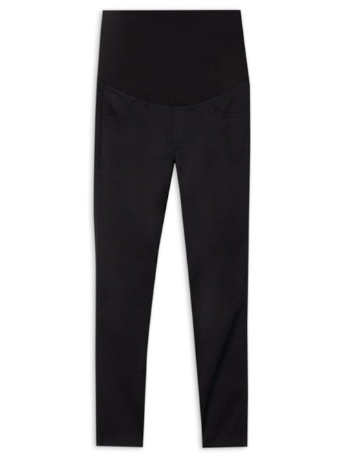 Leggings Jeans De Maternidade – Preto