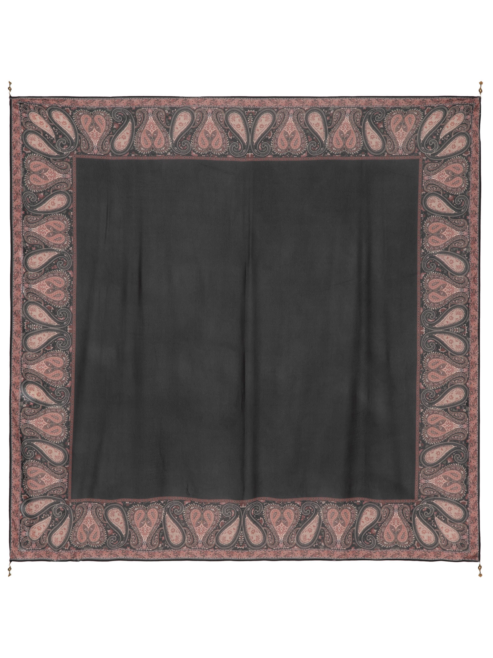 Lenço Estampa Cashmere Preto Maria Filó