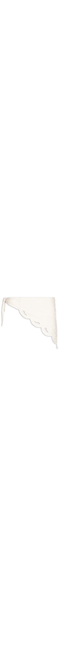 Lenço feminino Bandana Jardim Bordado Richelieu – Bege