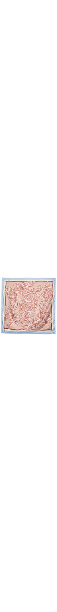 Lenço Feminino Bordado I - Azul