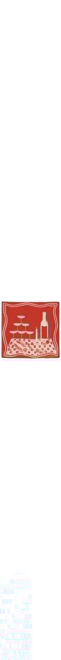 Lenço Feminino Brunch - Vermelho