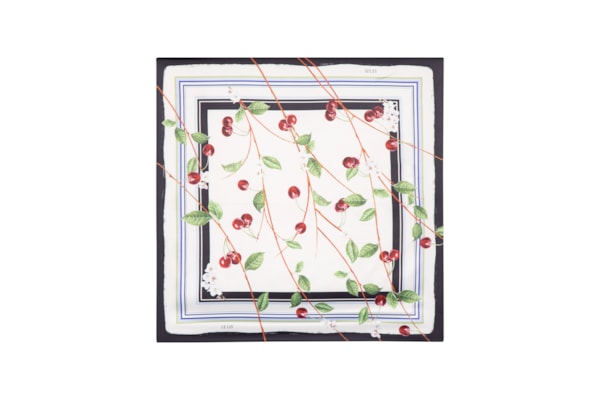 Lenço Feminino Cereja – Branco