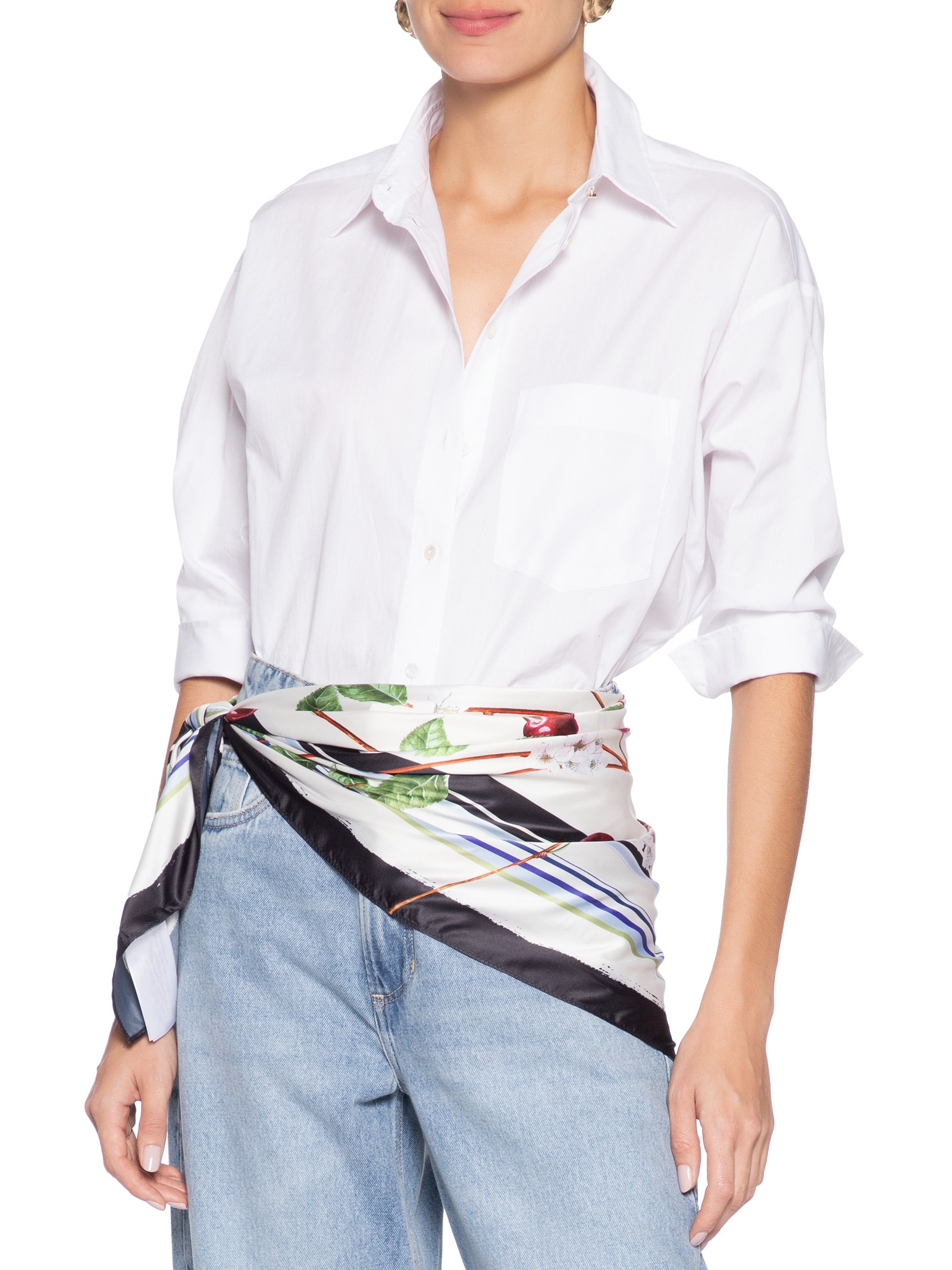 Lenço Feminino Cereja – Branco Le Lis