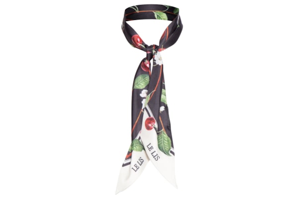 Lenço Feminino  Cereja – Preto