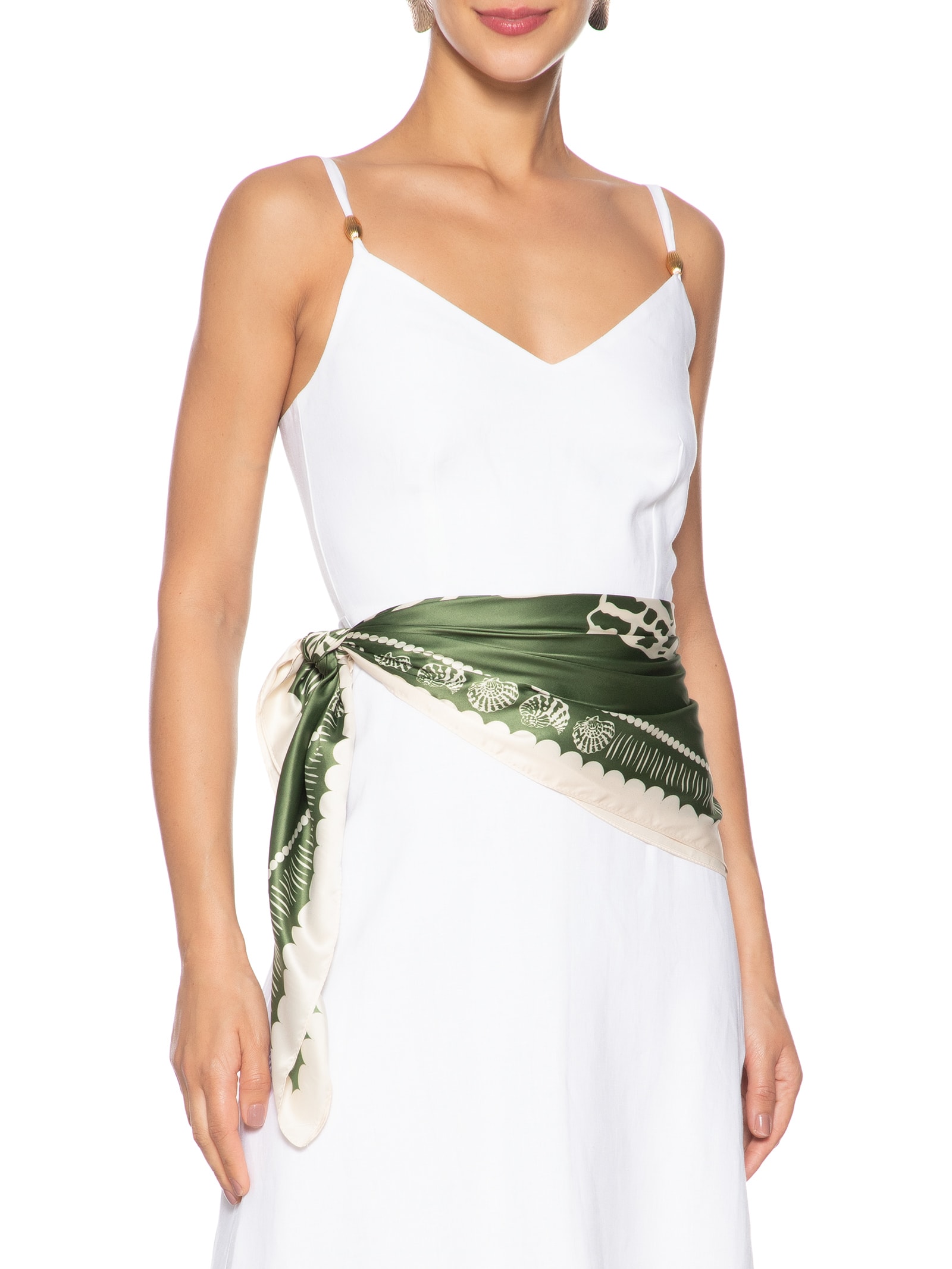 Lenço Feminino Conchas Verde Le Lis