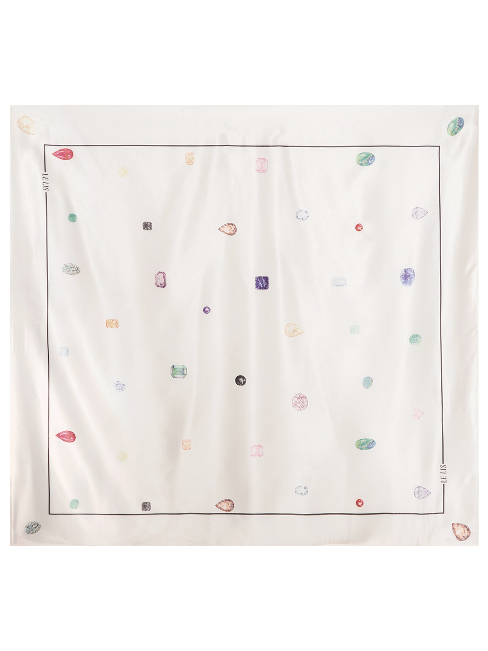 Lenço Feminino Esmeralda Branco Le Lis