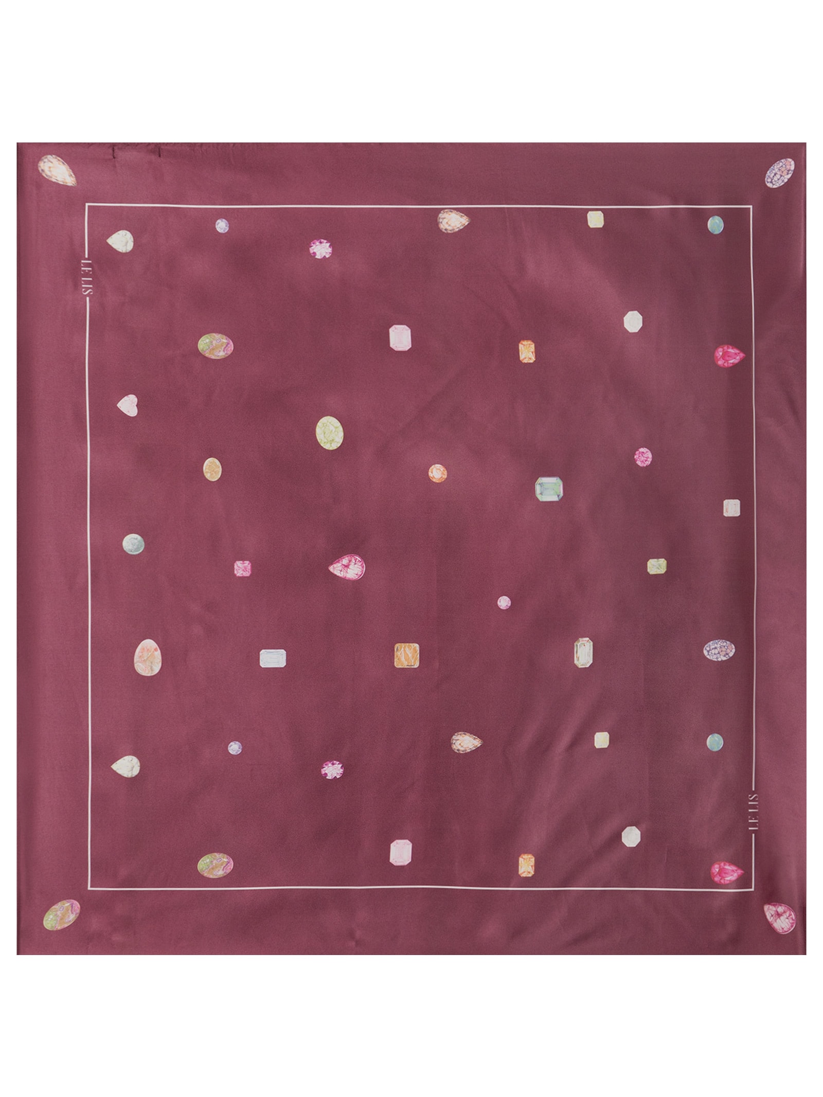 Lenço Feminino Esmeralda Vermelho Le Lis