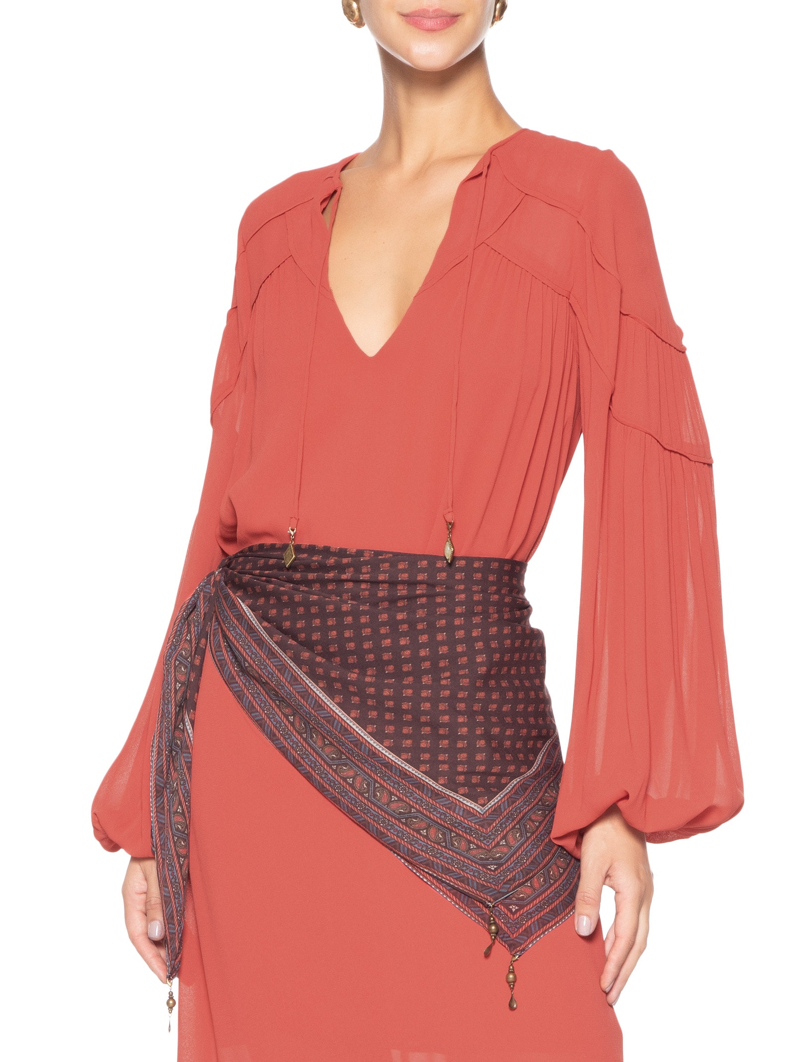 Lenço Feminino Est Soul Marrom Maria Filó