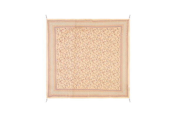 Lenço Feminino Estampa Fleur - Bege