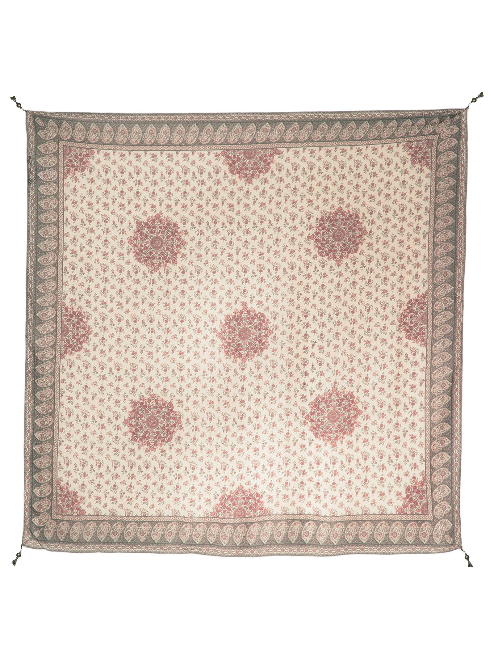 Lenço Feminino Estampa Mandala Bege Maria Filó