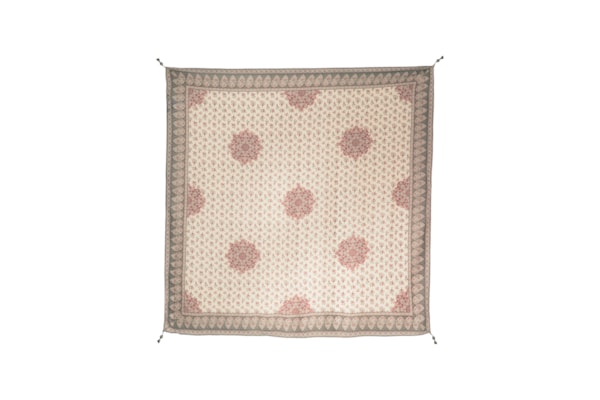 Lenço Feminino Estampa Mandala - Bege