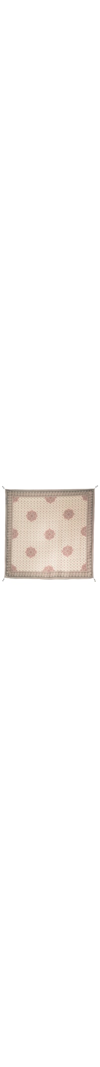 Lenço Feminino Estampa Mandala - Bege