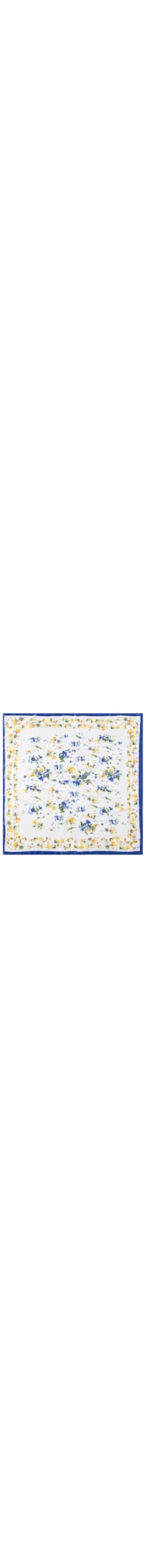 Lenço Feminino Floral Aquarelle - Branco