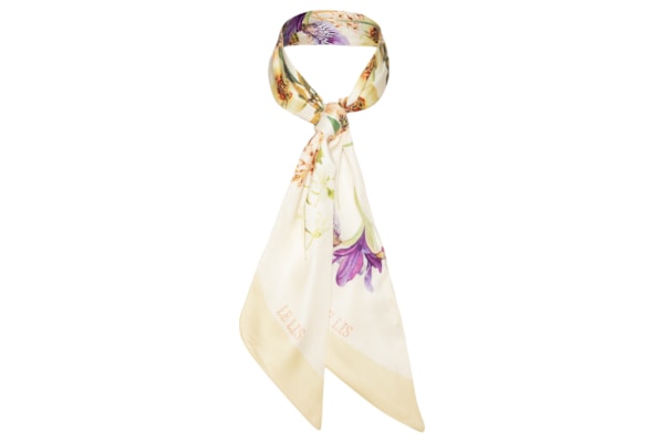 Lenço Feminino Floral Festa Cream - Bege