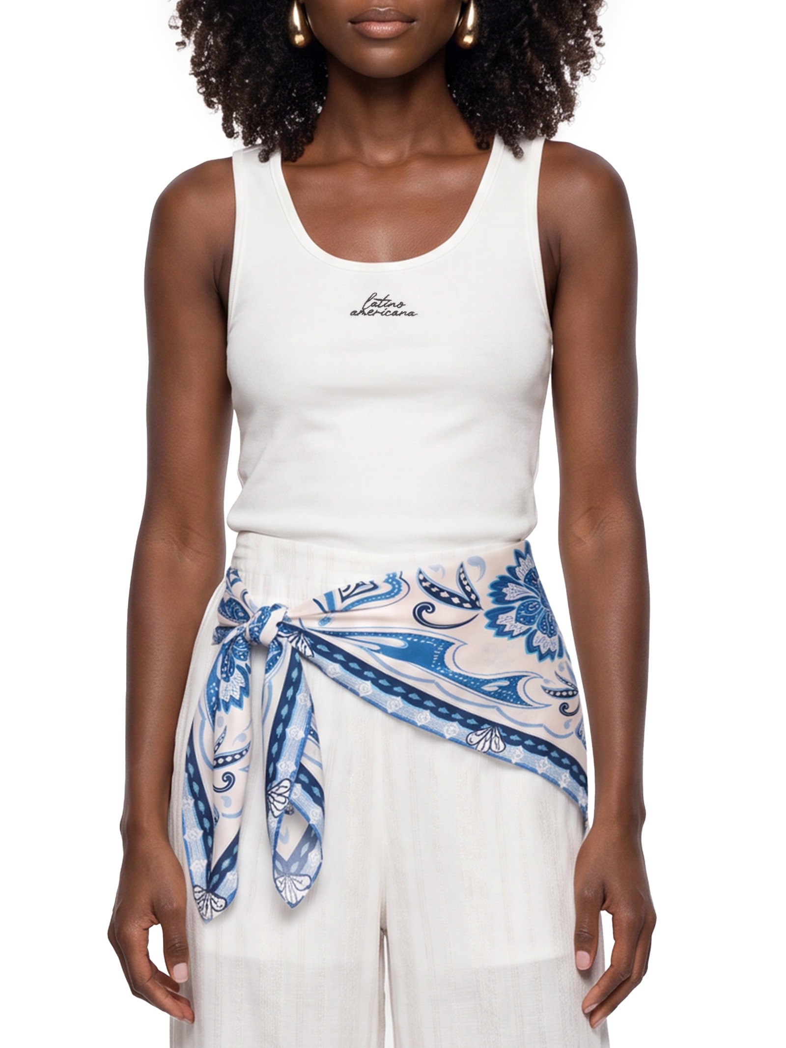 Lenço Feminino Jasmin Branco Cacay